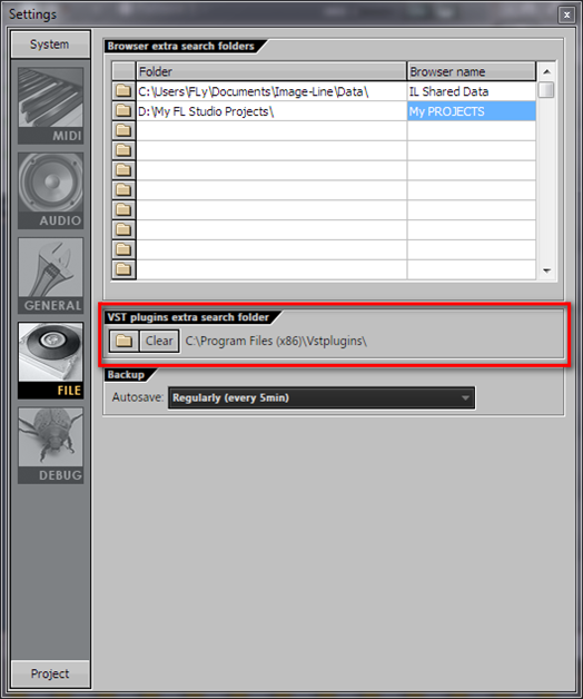 Настройка FL Studio. File Settings