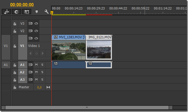 Монтаж видео с разными частотами кадров в Adobe Premiere