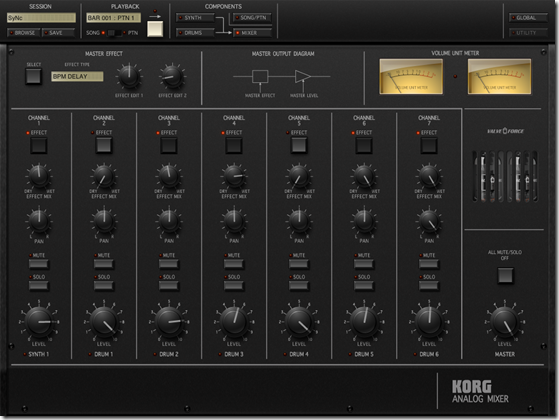 KORG iMS-20 Mixer
